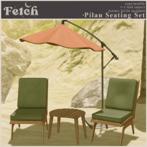 Fetch Pilan Seating Set