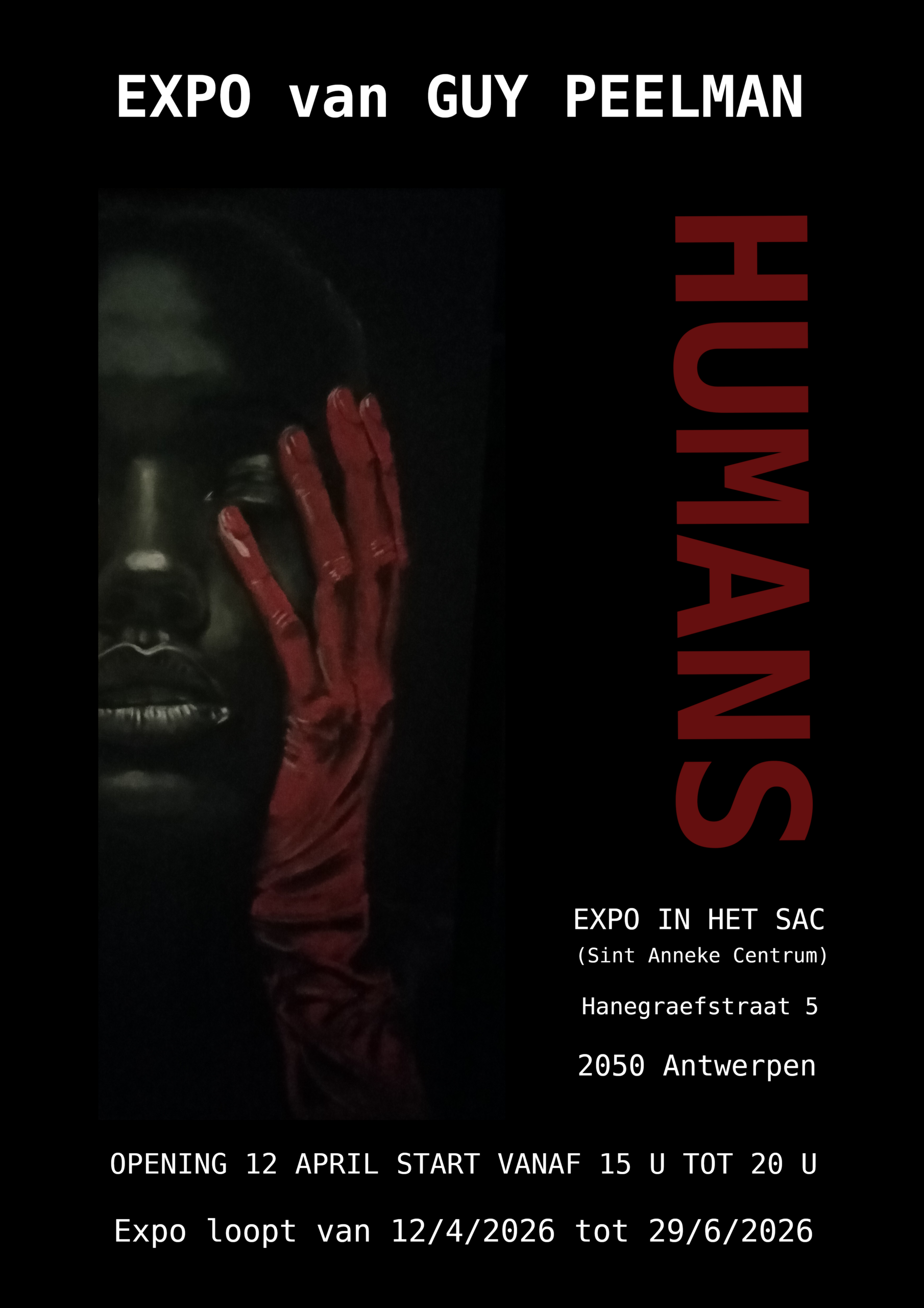 [Date] April 12 [Time] 15:00 SLT - Exhibition by Guy Peelman @SAC Sint Anna Centrum There is a specific kind of magic that happens when art meets the heart. 🎨 Join us this Sunday at SAC (Sint Anna Centrum) for the opening of Guy Peelman’s latest exhibition. We are welcoming everyone with a drink and a chance to dive deep into a world of creative brilliance. 📍 Hanegreafstraat 5, 2050 Antwerp 🕒 Starting at 15:00 SLT See a preview of his mastery here: https://iloveevents.online/guy-peelmans-art/